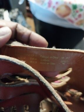 Brown Back Zip Front Tie Wedge Heel Open Toe  Sandals